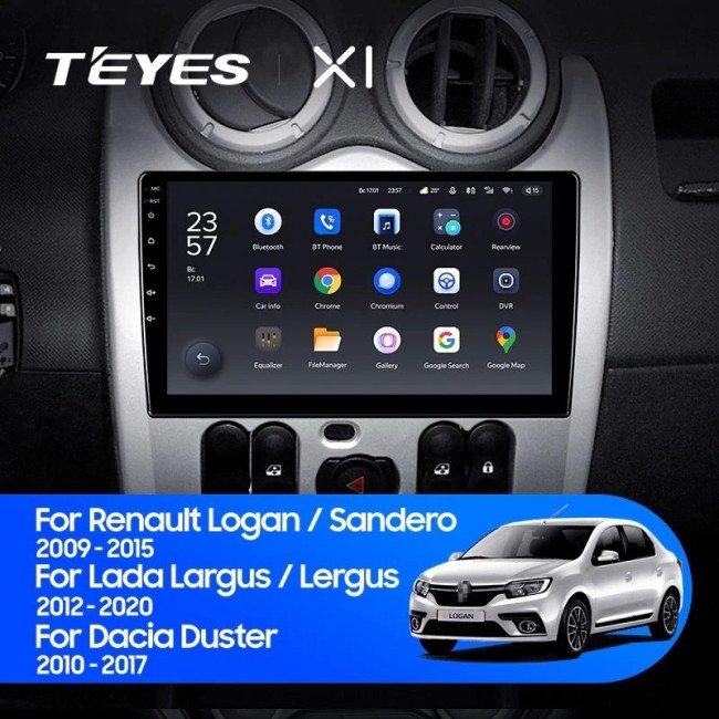Штатная магнитола Teyes X1 4G 2/32 Lada Largus (2012-2020)