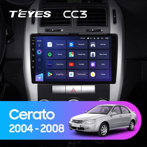 Штатная магнитола Teyes CC3 360 6/128 Kia Cerato 1 LD (2004-2008) F1