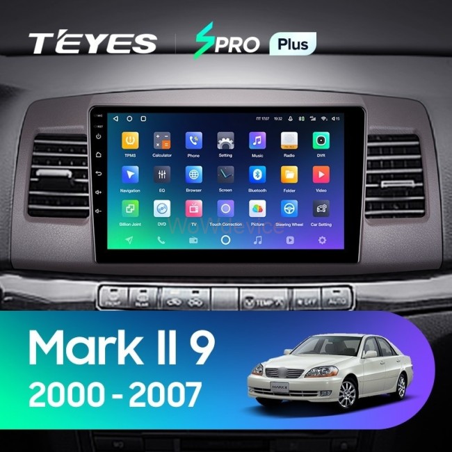 Штатная магнитола Teyes SPRO Plus 6/128 Toyota Mark II 9 X110 (2000-2007) F2