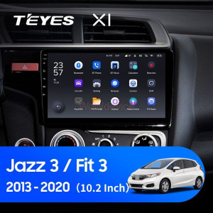 Штатная магнитола Teyes X1 4G 2/32 Honda Fit 3 (2013-2020) Тип-A