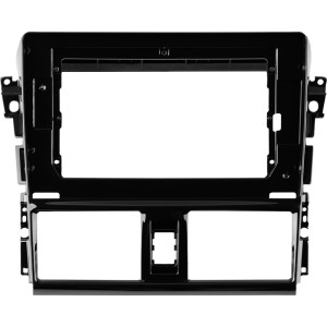 Рамка магнитолы 10.2" (цв.Глянцевый Черный) для TOYOTA Vios, Yaris (China) 2013-2016