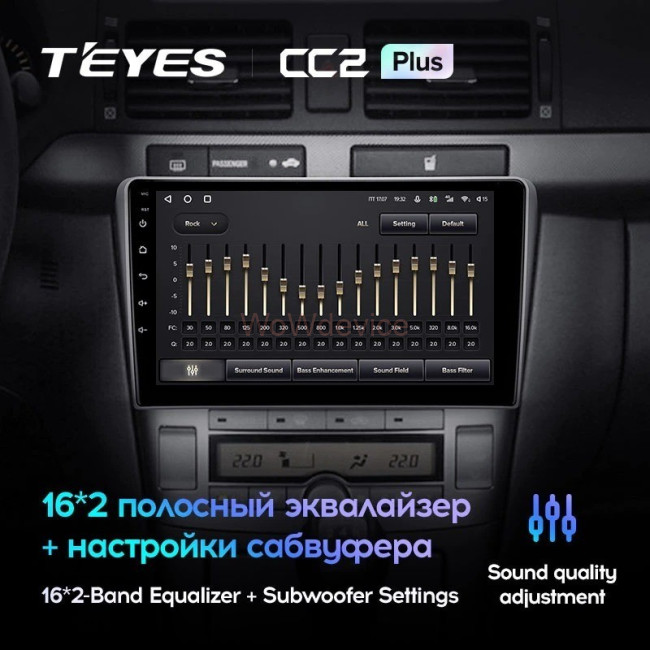 Штатная магнитола Teyes CC2 Plus 4/64 Toyota Avensis T250 (2003-2009) Штатная магнитола Teyes CC2 Plus 4/64 Toyota Avensis T250 (2003-2009)