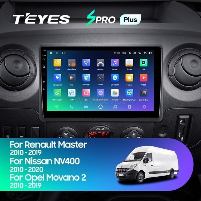 Штатная магнитола Teyes SPRO Plus 4/32 Nissan NV400 (2010-2020) (F2)