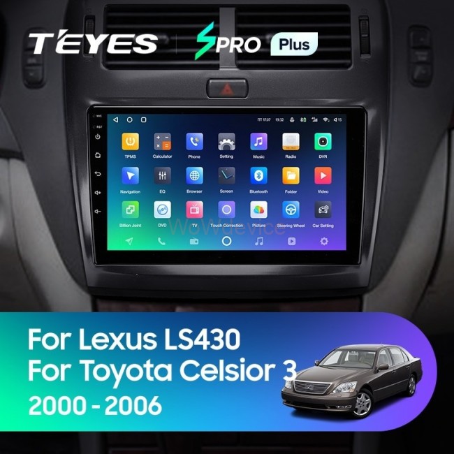 Штатная магнитола Teyes SPRO Plus 6/128 Toyota Celsior XF30 (2000-2006) F1