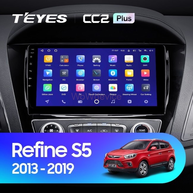 Штатная магнитола Teyes CC2 Plus 4/32 JAC Refine S5 (2013-2019)