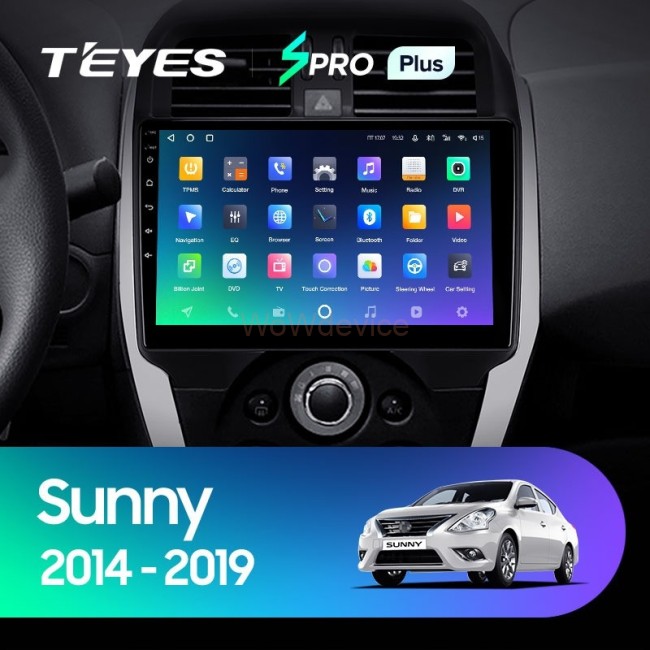 Штатная магнитола Teyes SPRO Plus 6/128 Nissan Sunny (2014-2019) F1