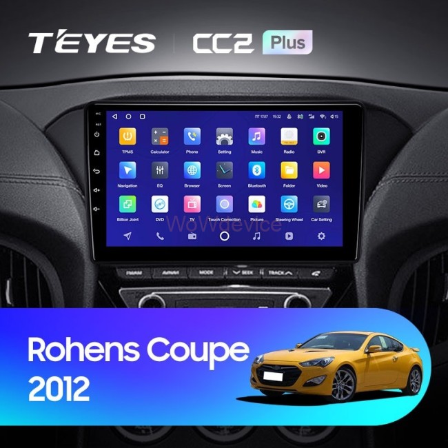 Штатная магнитола Teyes CC2 Plus 4/32 Hyundai Rohens Coupe 2012+ F3