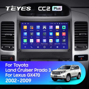 Штатная магнитола Teyes CC2 Plus 6/128 Lexus GX470 (2002-2009) F3