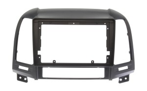 Рамка магнитолы 9.0" (цв.Черный) для HYUNDAI Santa Fe 2006-2012 Левый руль
