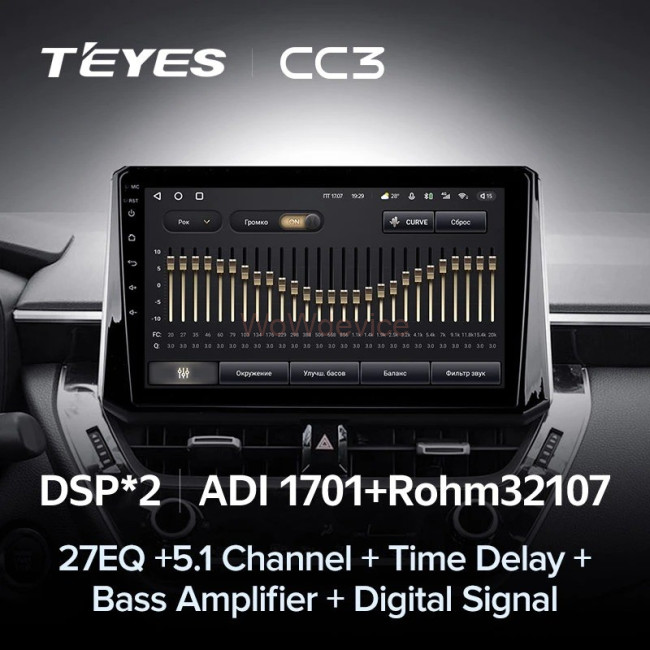 Штатная магнитола Teyes CC3 4/64 Toyota Corolla 12 (2018-2020) Штатная магнитола Teyes CC3 4/64 Toyota Corolla 12 (2018-2020)