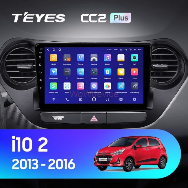 Штатная магнитола Teyes CC2 Plus 4/32 Hyundai i10 (2013-2016)