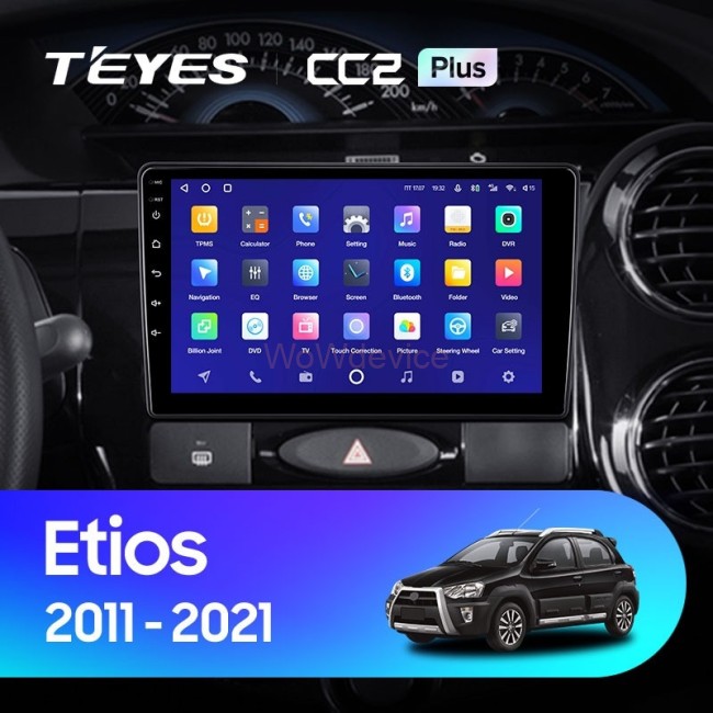 Штатная магнитола Teyes CC2 Plus 4/32 Toyota Etios (2011-2021)