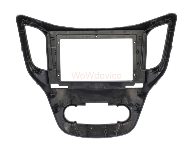 Рамка магнитолы 10.2" (цв.Черный и Серебристый) для CHANGAN CS35 2013-2017 / CHANA CS35 2013-2017