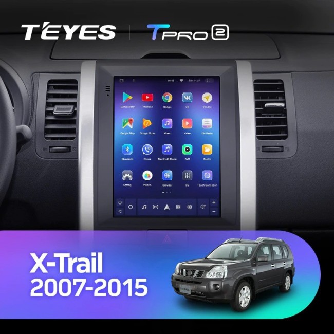 Штатная магнитола Tesla style Teyes TPRO 2 3/32 Nissan X-Trail T31 2007-2015 Тип B