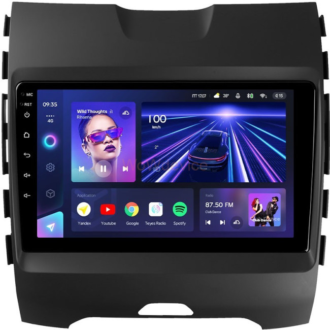 Штатная магнитола Teyes CC3 3/32 Ford Edge 2 (2015-2018) F1