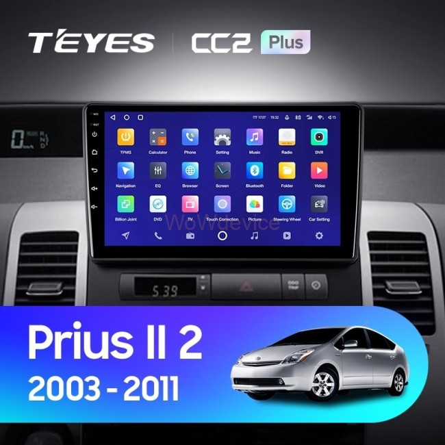 Штатная магнитола Teyes CC2 Plus 4/32 Toyota Prius XW20 II (2003-2011) F2