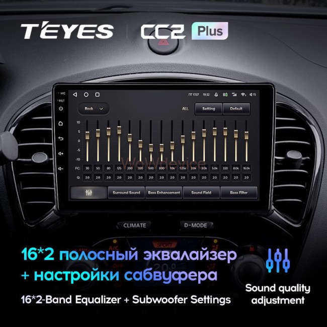 Штатная магнитола Teyes CC2L Plus 2/32 Nissan Juke (2010-2014)