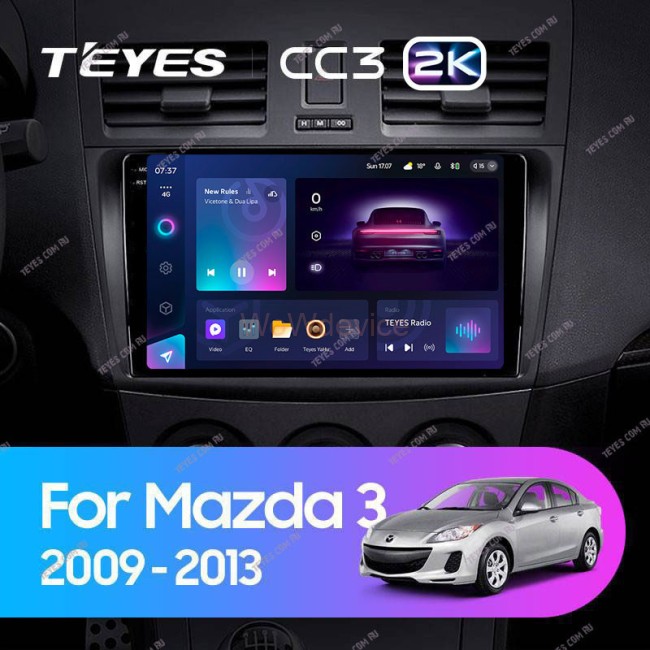 Штатная магнитола Teyes CC3 2K 360 6/128 Mazda 3 2 (2009-2013)