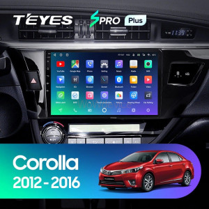 Штатная магнитола Teyes SPRO Plus 6/128 Toyota Corolla (2012-2016) Тип-A