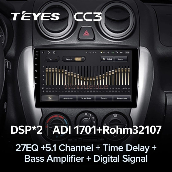 Штатная магнитола Teyes CC3 4/64 LADA Granta Sport (2011-2018) Тип-A Штатная магнитола Teyes CC3 4/64 LADA Granta Sport (2011-2018) Тип-A