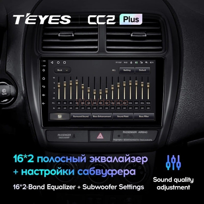 Штатная магнитола Teyes CC2L Plus 1/16 Mitsubishi ASX (2016-2022) Тип-А Штатная магнитола Teyes CC2L Plus 1/16 Mitsubishi ASX (2016-2022) Тип-А