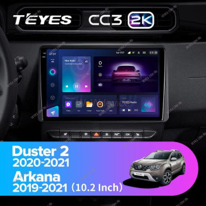Штатная магнитола Teyes CC3 2K 6/128 Renault Arkana 2019+ F1