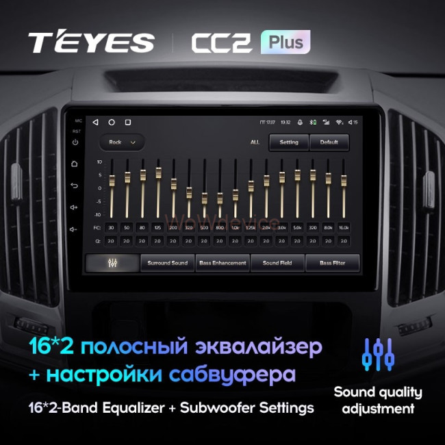 Штатная магнитола Teyes CC2L Plus 1/16 Haval H9 (2014-2020)