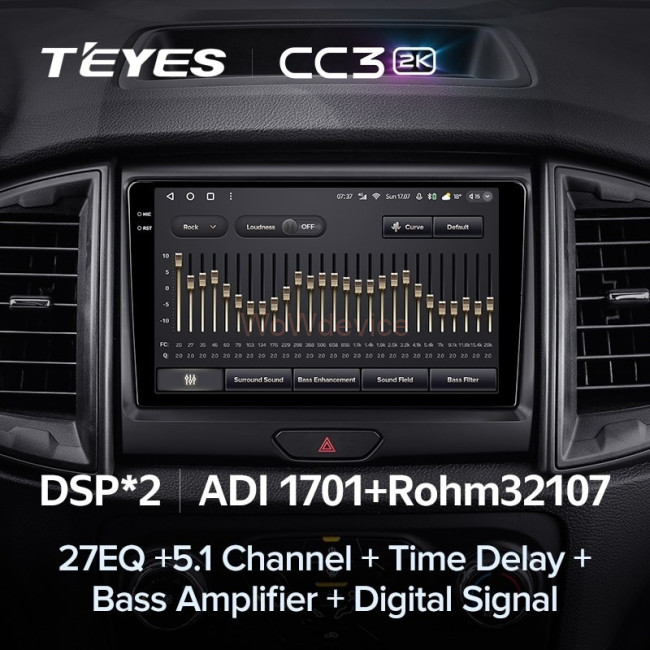 Штатная магнитола Teyes CC3 2K 4/64 Ford Ranger P703 (2015-2022) Тип-B Штатная магнитола Teyes CC3 2K 4/64 Ford Ranger P703 (2015-2022) Тип-B