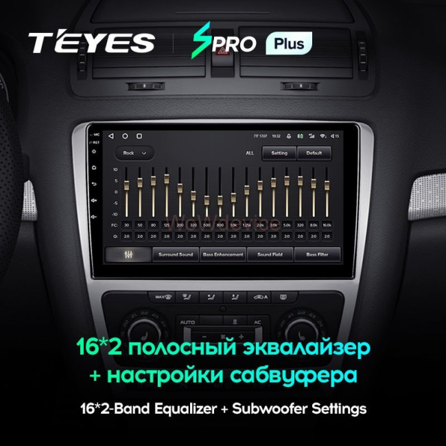Штатная магнитола Teyes SPRO Plus 3/32 Skoda Octavia 2 A5 (2008-2013) Серая