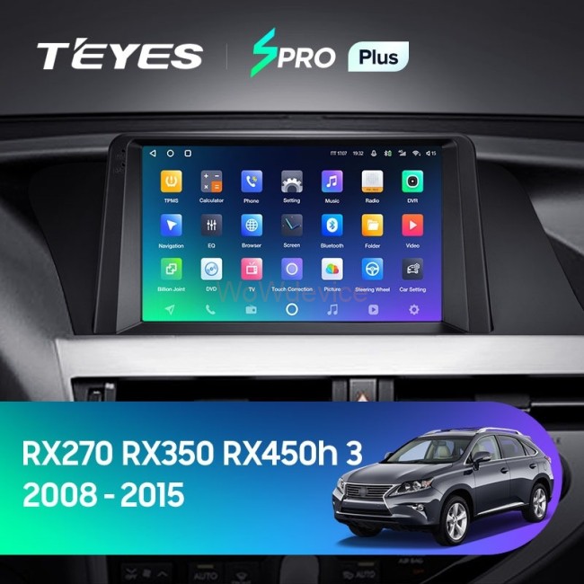 Штатная магнитола Teyes SPRO Plus 6/128 Lexus RX270 RX350 RX450h AL10 3 (2008-2015) (A)