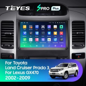 Штатная магнитола Teyes SPRO Plus 4/64 Lexus GX470 (2002-2009) F3
