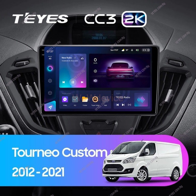 Штатная магнитола Teyes CC3 2K 360 6/128 Ford Transit (2012-2021)