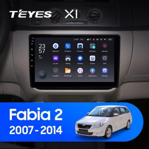 Штатная магнитола Teyes X1 4G 2/32 Skoda Fabia 2 (2007-2014)
