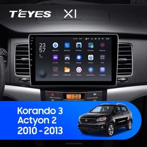 Штатная магнитола Teyes X1 4G 2/32 Ssang Yong Kyron 2010+