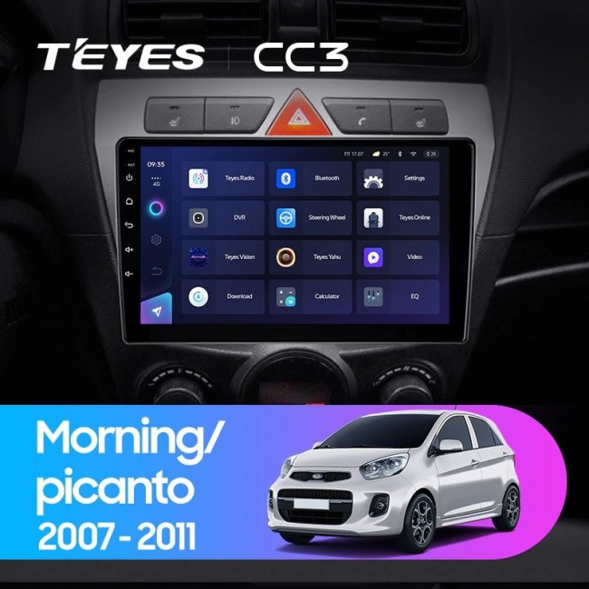 Штатная магнитола Teyes CC3 360 6/128 Kia picanto (2007-2011)