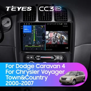 Штатная магнитола Teyes CC3 2K 4/32 Chrysler Voyager (2000-2007) Тип В