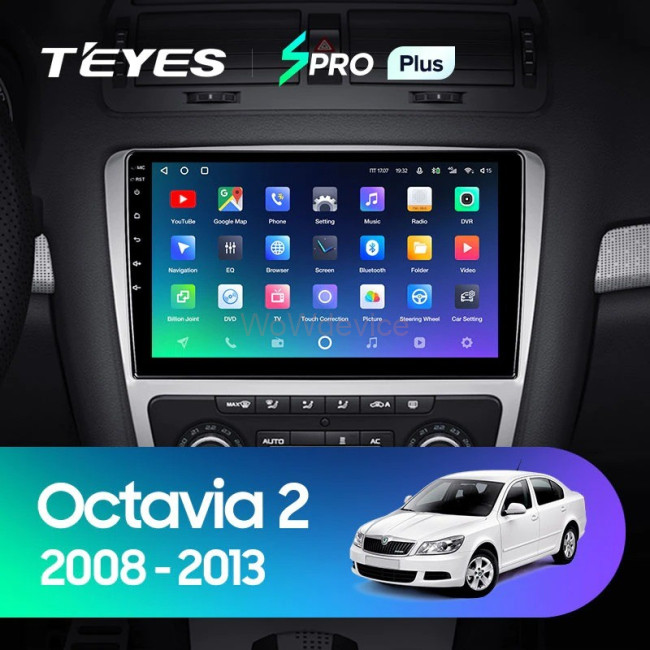 Штатная магнитола Teyes SPRO Plus 3/32 Skoda Octavia II (2008-2013)