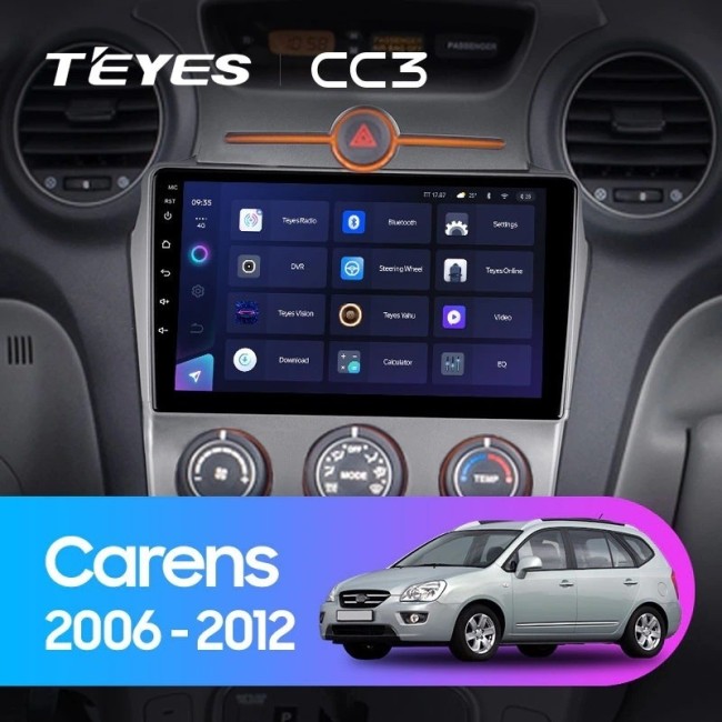 Штатная магнитола Teyes CC3 360 6/128 Kia Carens UN (2006-2012) F1