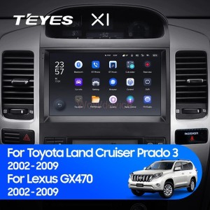 Штатная магнитола Teyes X1 4G 2/32 Lexus GX470 (2002-2009) F3