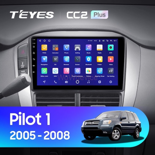 Штатная магнитола Teyes CC2 Plus 4/32 Honda Pilot 1 (2005-2008)