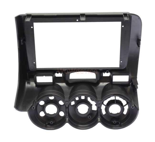 Рамка магнитолы 9.0" (цв.темно-серый) для HONDA Fit, Jazz, City 2002-2008 Левый руль / Кондиционер