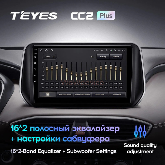 Штатная магнитола Teyes CC2 Plus 6/128 Hyundai Santa Fe 4 (2018-2020) Штатная магнитола Teyes CC2 Plus 6/128 Hyundai Santa Fe 4 (2018-2020)