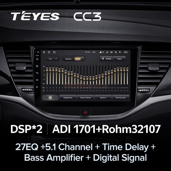Штатная магнитола Teyes CC3 360 6/128 Opel Astra K (2015-2019)