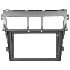 Рамка магнитолы 9.0" (цв.Глянцевый Черный) для TOYOTA Vios 2007-2012, Belta 2005-2008, Yaris Sedan 2006-2012