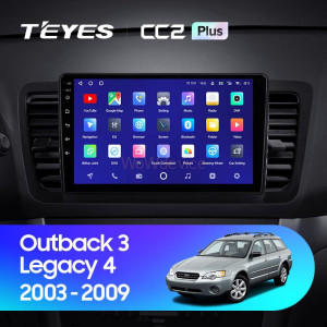 Штатная магнитола Teyes CC2L Plus 1/16 Subaru Legacy 4 (2003-2009)