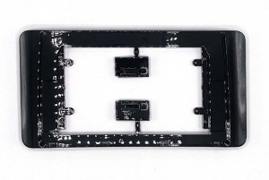 Рамка магнитолы 10.2" (цв.Глянцевый Черный) для VOLKSWAGEN Polo 2020+ / SKODA Rapid 2021+