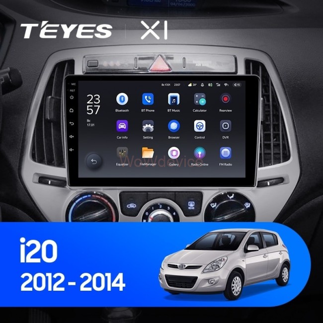 Штатная магнитола Teyes X1 4G 2/32 Hyundai i20 2 (2012-2014)