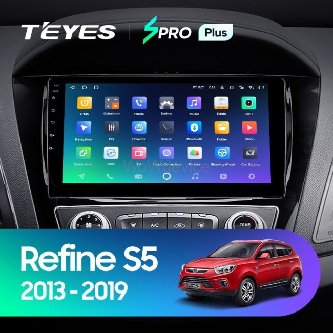 Штатная магнитола Teyes SPRO Plus 4/32 JAC Refine S5 (2013-2019)