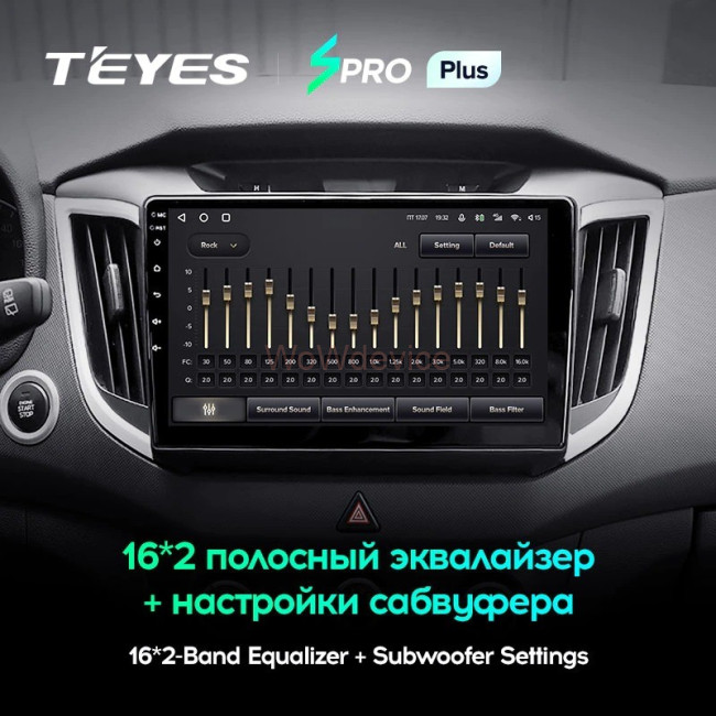 Штатная магнитола Teyes SPRO Plus 4/64 Hyundai Creta (2015-2019)