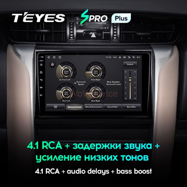 Штатная магнитола Teyes SPRO Plus 6/128 Toyota Fortuner 2 (2015-2018) Штатная магнитола Teyes SPRO Plus 6/128 Toyota Fortuner 2 (2015-2018)